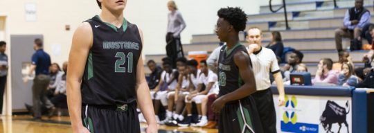 A star on the football field, Drake Maye got it done on the hardwood as well