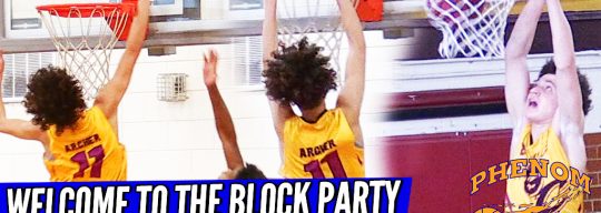 8TH GRADER Addison Archer is a BLOCKING MACHINE!!! Archer & Gill Lead Asheville Game Changers 14U!