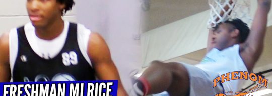 MJ Rice has CRAZY Bounce!! Freshman is Next Up in the #HoopState