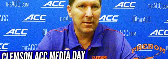 ACC Media Day || UNCUT Interviews with Clemson Head Coach Brad Brownell