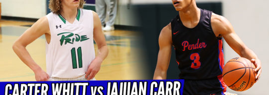 TOP PGs BATTLE! Carter Whitt vs JaJuan Carr; Leesville Rd – Pender Raw Game Highlights!