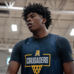 2025 6’8 Ashley Sims (Riverdale Baptist) performing well for his school